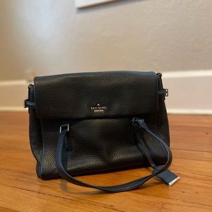 Kate Spade black leather handbag